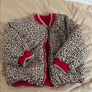 Reversible leopard and red Zara jacket
